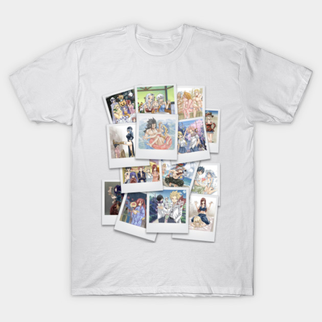 Fairy Tail Polaroid Collage T-Shirt-TOZ